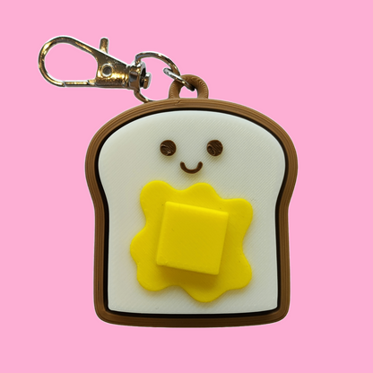 Breakfast Friends Clicker Keychain