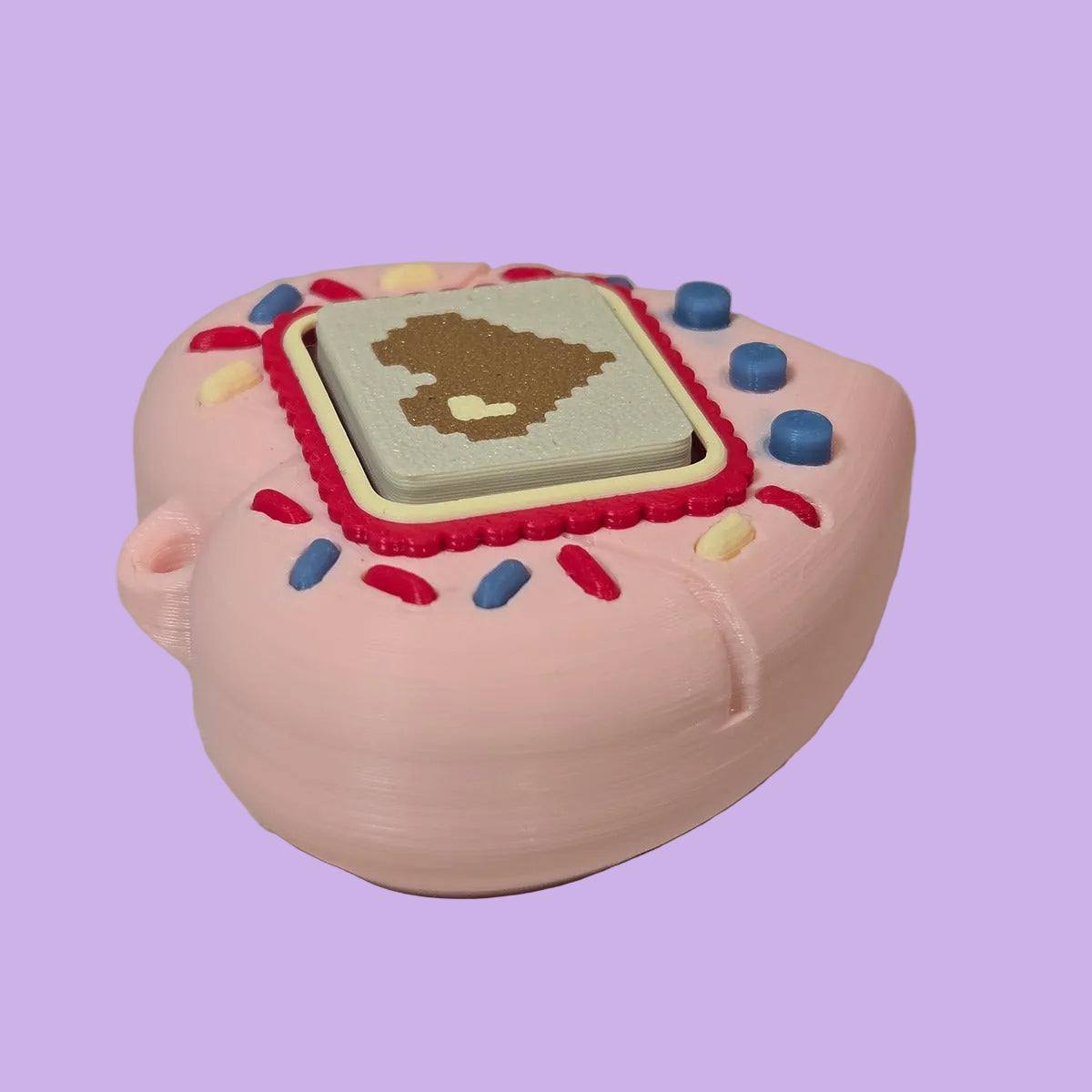 V-Pet Heart Clicker Keychain