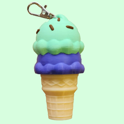 Ice Cream Clicker Keychain