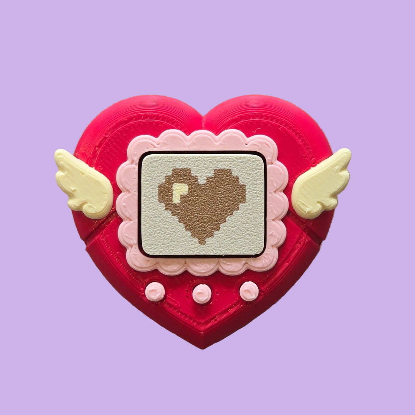 V-Pet Heart Clicker Keychain