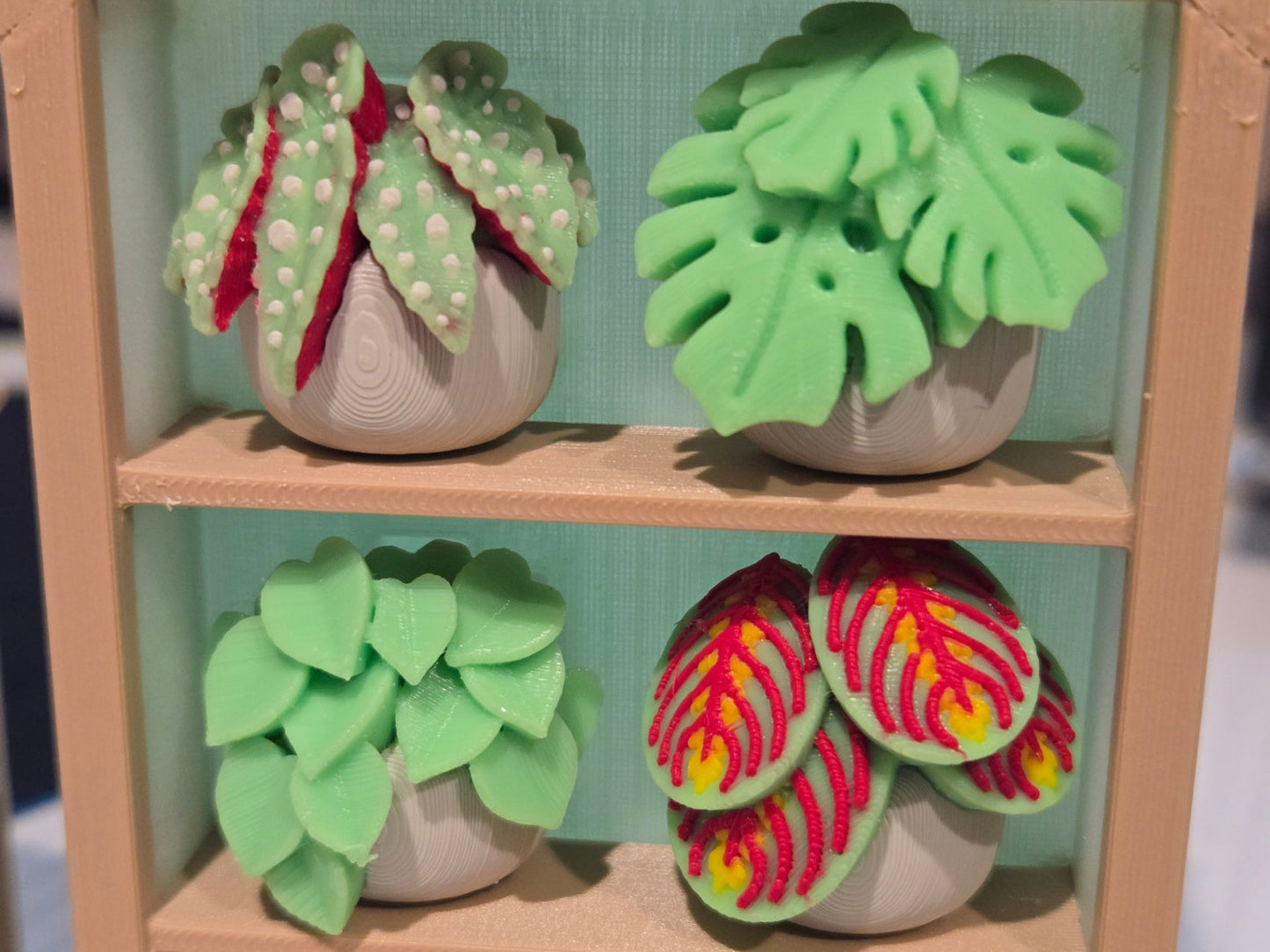 Glow-in-the-dark greenhouse clicker — 3D printed fidget NZ Plants Shelf 2